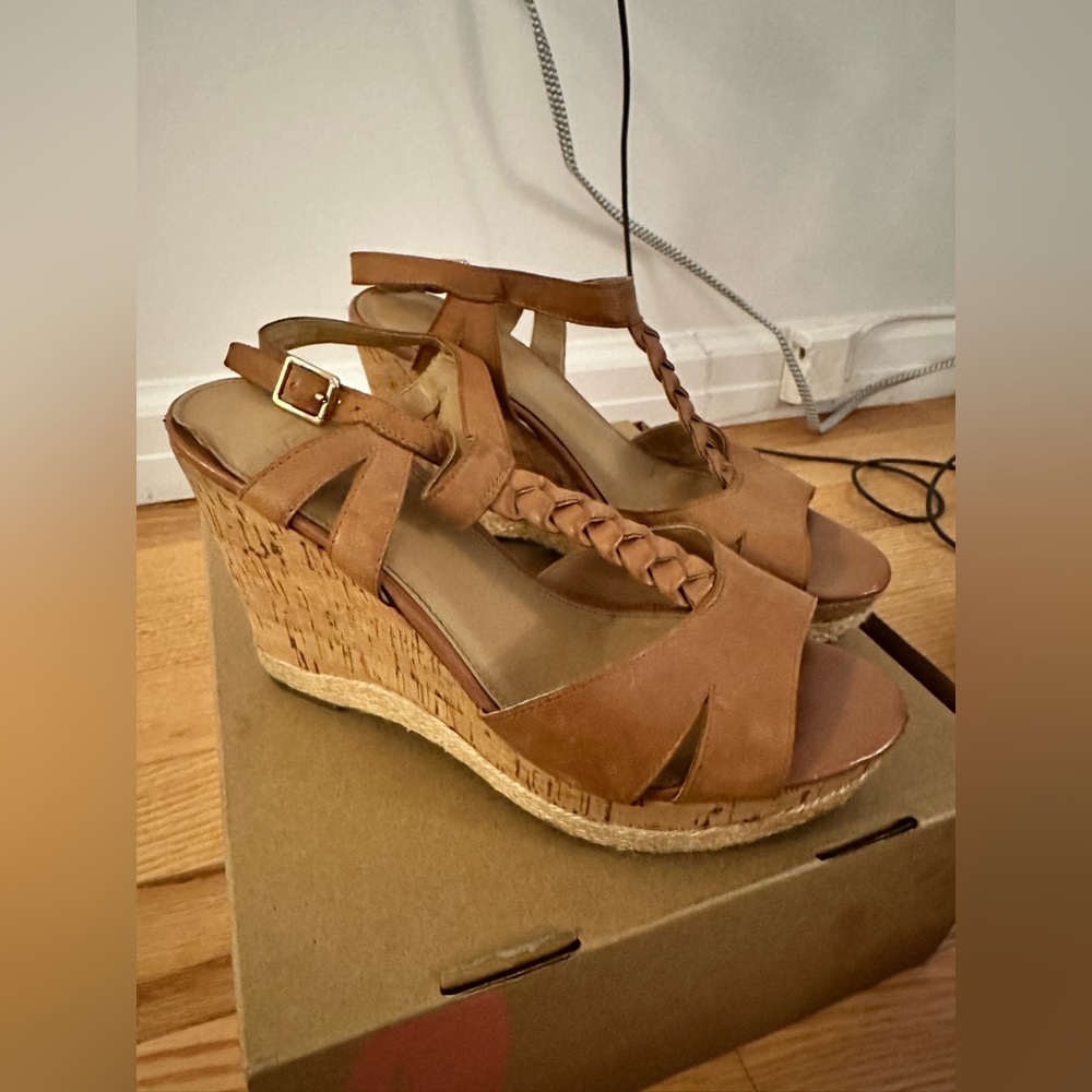 Franco Sarto Cork Wedge Sandals